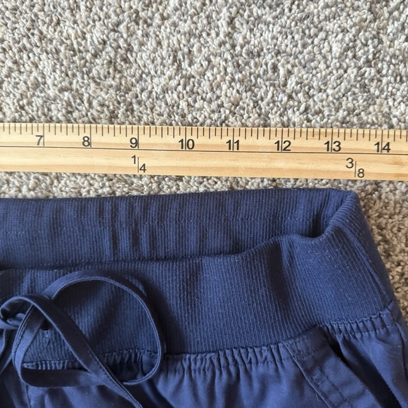 Butter Soft Scrub Pants Medium Navy Blue Elastic Comfort Waist Joggers - Picture 6 of 9